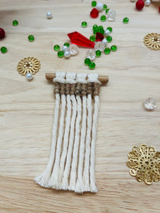 Christmas Ornament - Natural Gold Mini Hanger 3