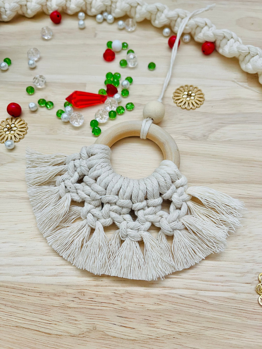 Christmas Ornament - Natural Round